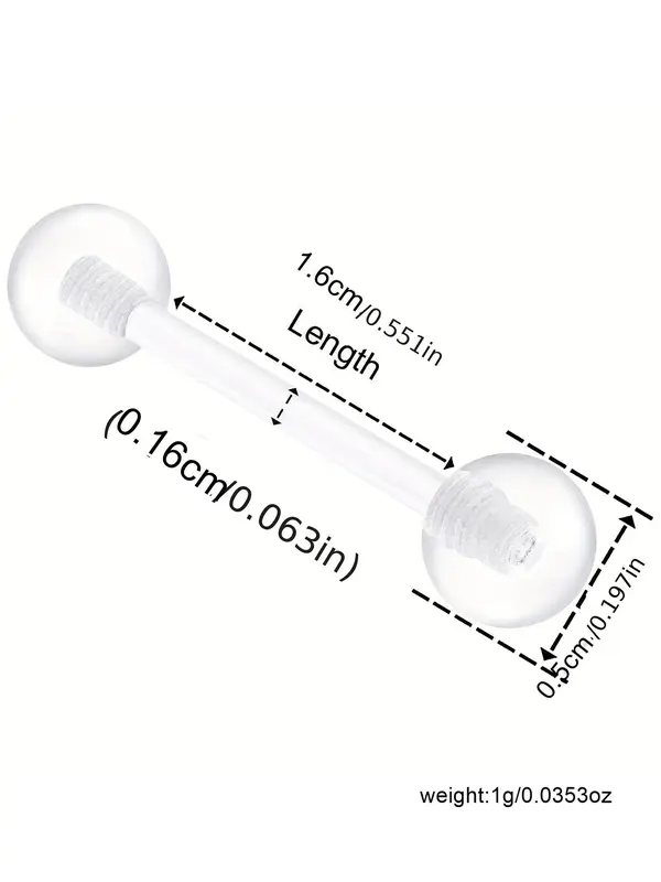 Punk Style Stainless Steel Body Jewelry, 16pcs Body Piercing Accessories for Men & Women for Party, Daily Clothing Decor, Trendy Labret Jewelry for Birthday Gift 4