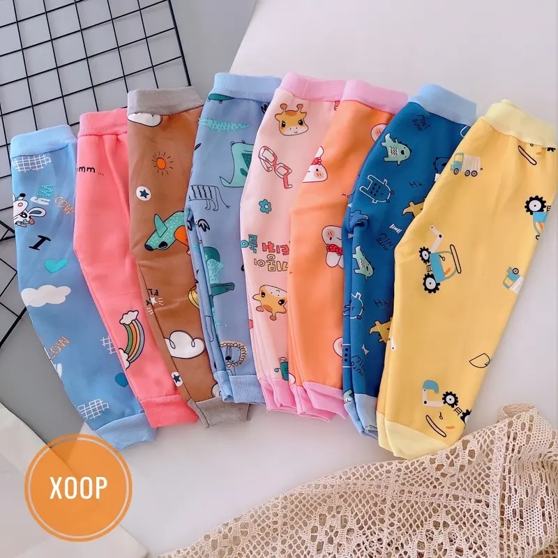 COMBO 5 Quần nỉ bông cho bé trai & bé gái Từ 3kg đến 15kg Cotton 2