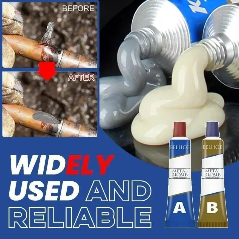 Lem AB Epoxy Kuat Metal Casting Glue Penambal Besi Radiator  Logam  Anti Bocor - Tahan Karat dan Tahan Banting lem china 4