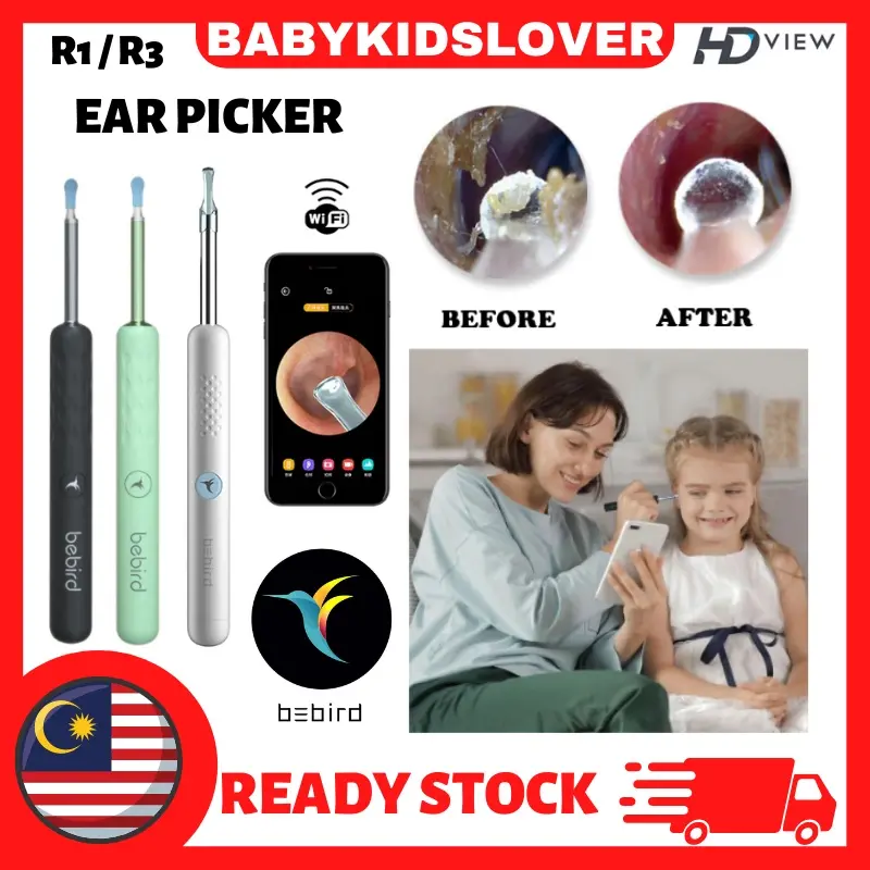 [READY STOCK] R3/R1 Bebird Ear Picker LED light Ear Pick Kid - TikTok ...