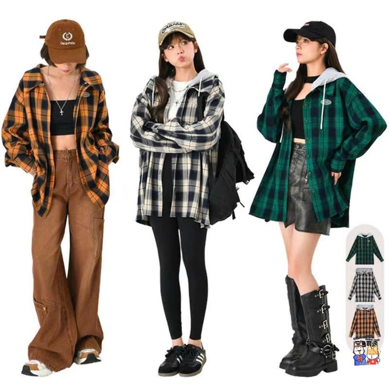 Áo khoác sơ mi  chống nắng Nam Nữ Flannel có cổ sơ mi và có mũ nón nỉ 2 lớp tháo rời ,Thân áo chất liệu NỈ DẠ COTTON đài tay form  rộng rãi  thoải mái BẢO ĐĂNG