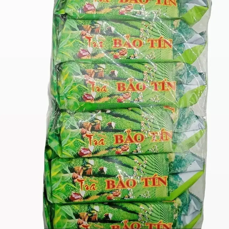 01 Lốc 06 Gói Trà Sen Bảo Tín Màu Xanh (420g) Chè Nước Trà 0