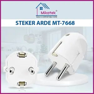 Mikotek Steker Arde bulat / Steker Colokan Bulat MT-7668