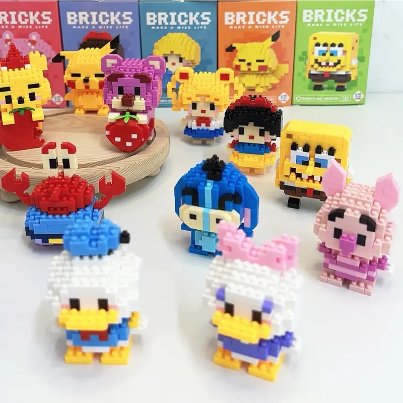 Nano Block Model DIY Karakter Balok Susun Edukasi Anak Bricks Mini Blok Hadiah Mainan Plastik Toys 6