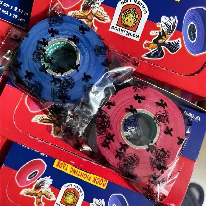COMBO 3 CUỘN VÀ 6 CUỘN BĂNG DÍNH THÁI LION LÕI GIẤY CHO GÀ CHỌI GÀ ĐÒN