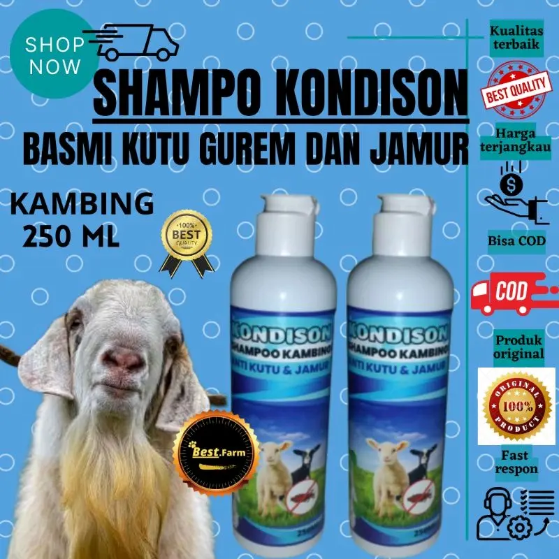 Shampoo Anti Kutu, Tungau, Gurem Pada Sapi Dan Kambing 250 ml Best Farm 0