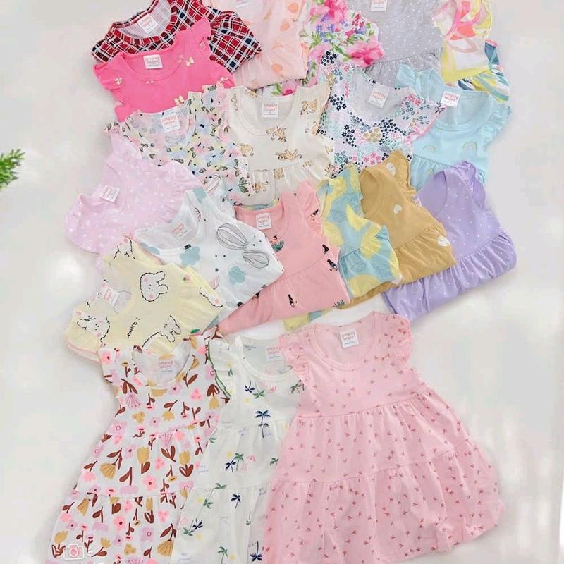 Váy cánh tiên chất cotton xuất dư Sài Gòn dáng xoè 3 tầng với nhiều hoạ tiết xinh yêu dành cho bé gái 3