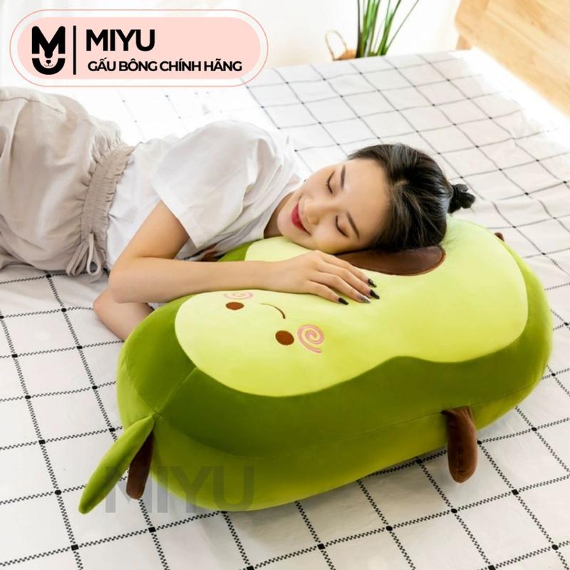 Gấu Bông Bơ Tròn MIYU - Quả Bơ Xanh Đáng Yêu - Thú Nhồi Bông Cao Cấp - Thú Bông Chất Vải Siêu Mịn - An Toàn Với Trẻ Em 7