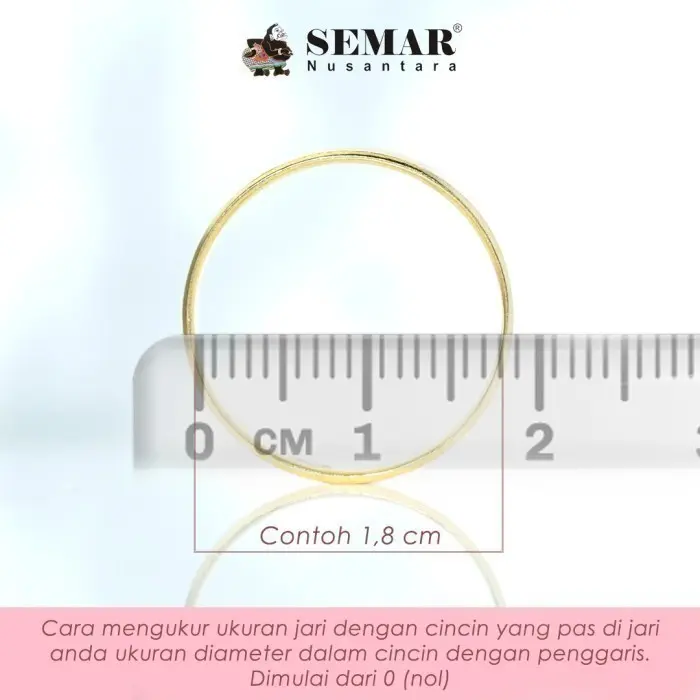 Cincin Emas Kylie Zig Zag Gold 10K Semar Nusantara 2