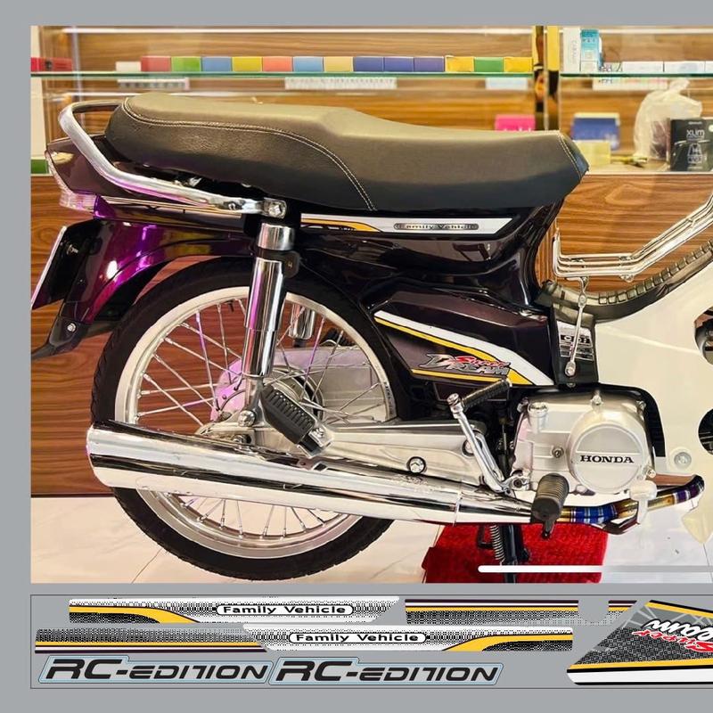 Tem xe Dream việt 100 màu nho đen- Tem in vi tính cao cấp