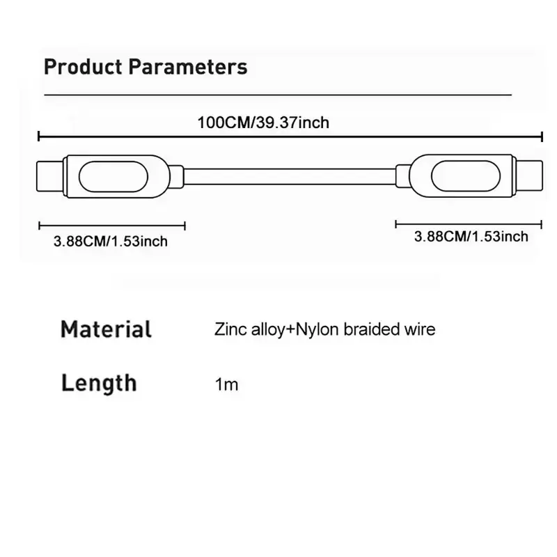 100W Fast Charging Data Cable, PD Type C To C LED Cable Fast Charging Cable With LED Digital Display For Huawei Xiaomi Redmi Laptop 1
