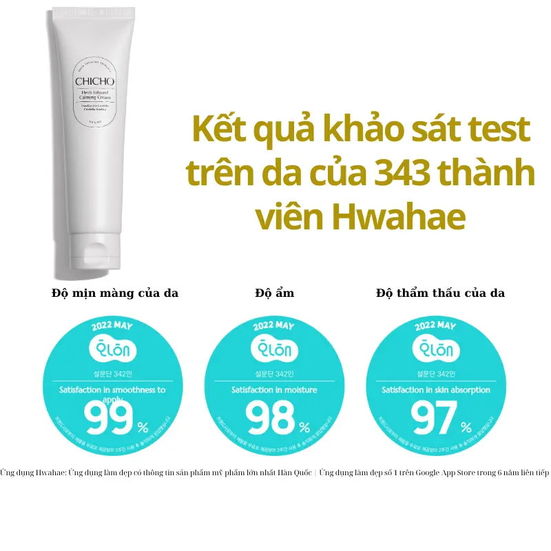 Kem dưỡng dịu da thảo mộc thuần chay CHICHO Calming Cream Làm 70ml Đẹp Da - Skincare Nữ 3