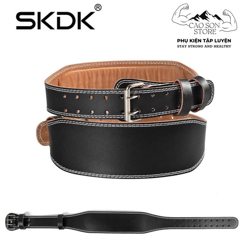 Đai Lưng Cứng Tập Gym SKDK, Chất Liệu Da PU, Chính Hãng, Có Đệm Dày Bảo Vệ Cột Sống, Bản Rộng 11cm, Hỗ Trợ Nâng Tạ Tập Thể Dục