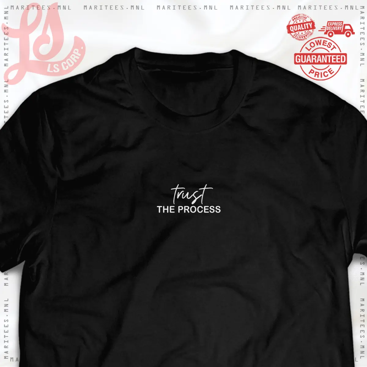 Trust The Process Aesthetic Statement Cotton Round Neck Tshirt for Unisex Men and Women Tees Top Womenswear Casual Streetwear Comfort