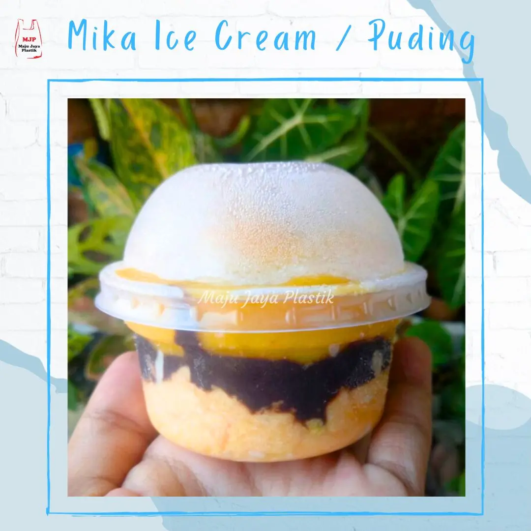 (Isi 20pcs) Cup Ice Cream Puding Mini Cup Mika Mochi Kue Roti Es Krim Puding Jelly Inaco