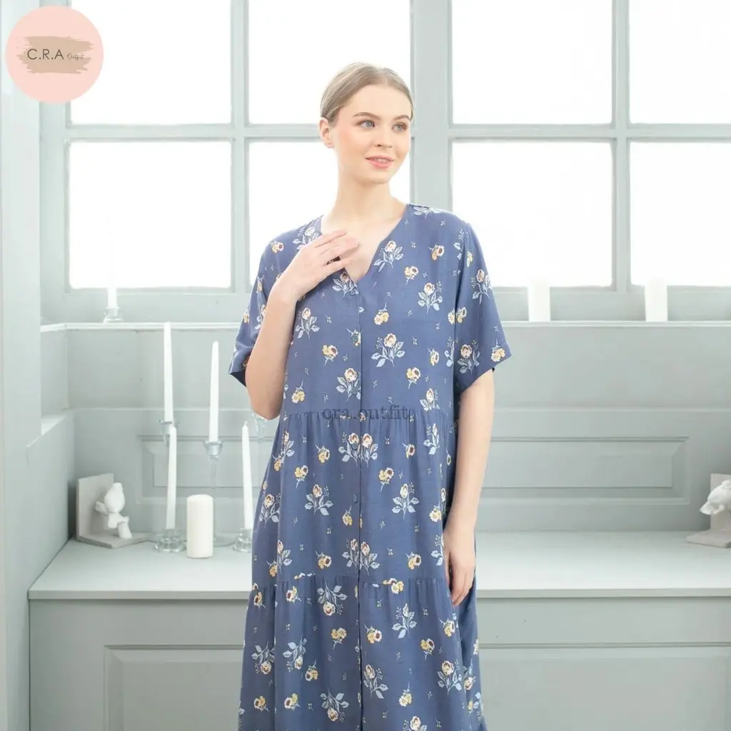 CRA OUTFIT - Maxi Dress Aliya Series- ALY1 Rayon Nyaman Baju