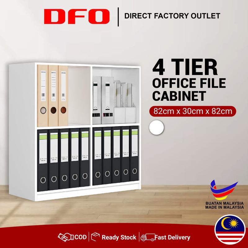 Doc Rak Design DFO Office File Cabinet 4 Tier /A4 Bookshelf/Rak Buku 4 Tingkat/Home ...