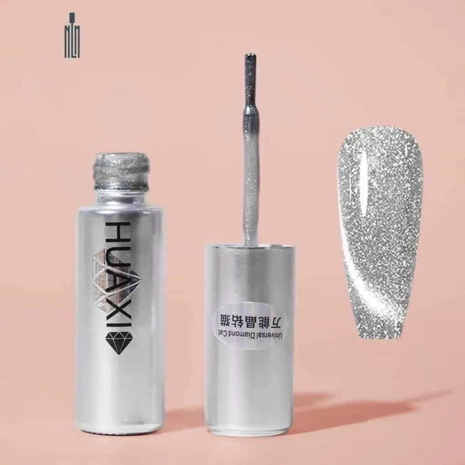 Mắt mèo kim cương Bạc hàng chính hãng , dung tích chai sơn 15ml , chất sơn đặc chuẩn Sơn Gel