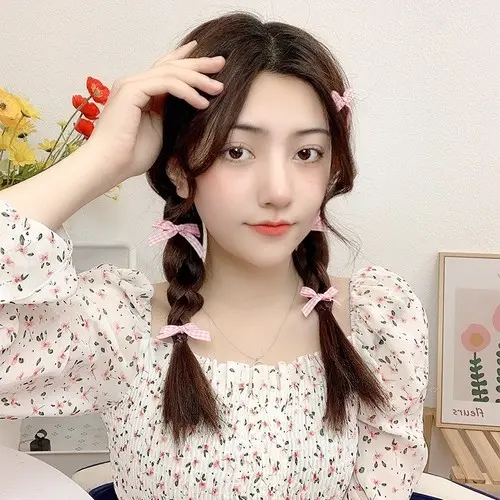 Lovina Jepit Lia - Aksesoris Rambut Pita Rebbon Wanita Anak Coquette Ala Korea 2