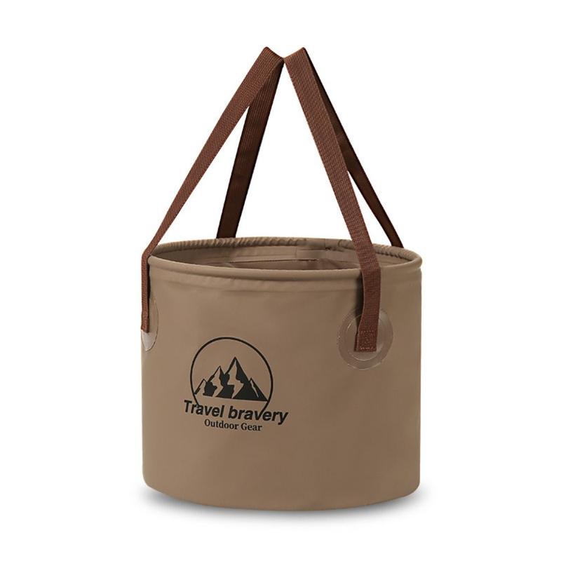 Fashion 5L/10L/20L Camping Bucket Basin Container Portable Folding Water Storage Bucket Camping Supplies with Handle Camping Bag 4