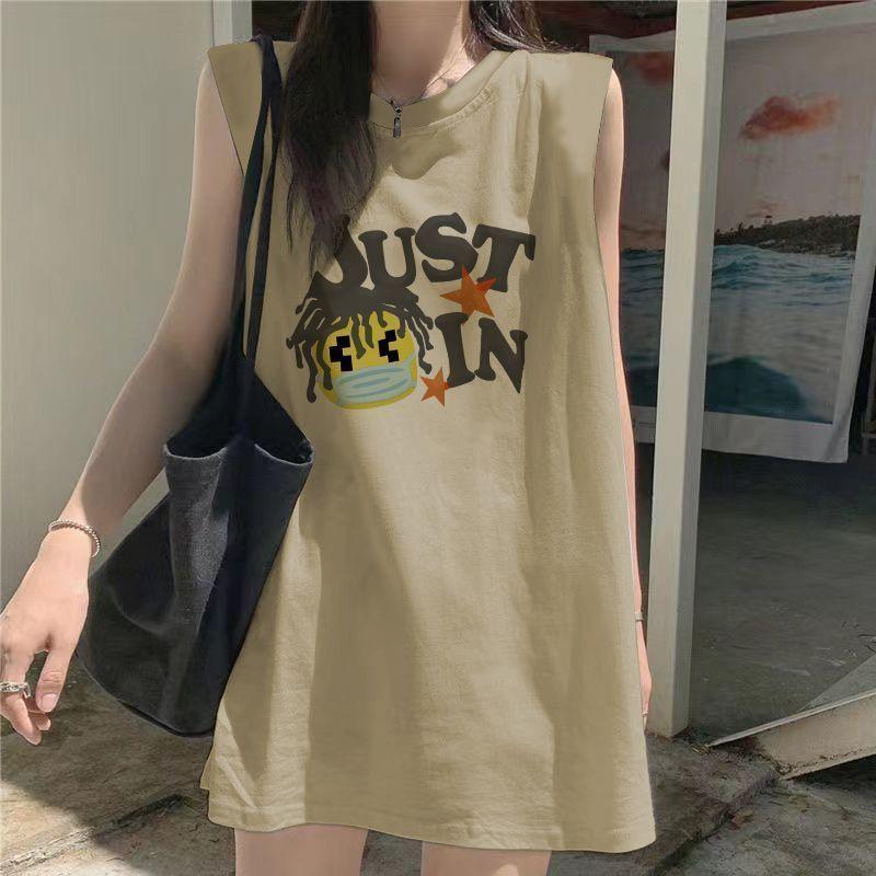 Product Introduction of Áo Thun Không Tay Phong Cách Mỹ Áo Vest Dài Trung Bình Dáng Rộng Rãi Cho Nữ, Áo Ghi Lê Nữ, Quần Áo Thời Trang Mùa Hè Phong Cách Độc Đáo Xu Hướng, Bộ Sưu Tập 2024 6