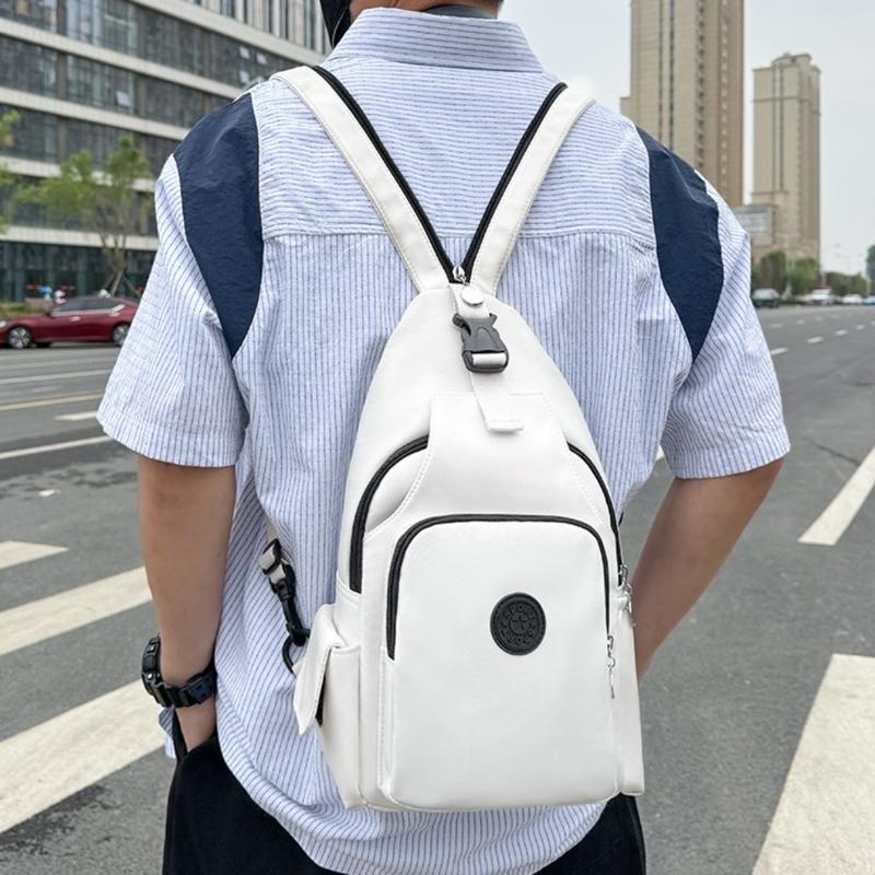 THOMASLEW Knapsack Oxford Cloth Male Sling Backpack Adjustable Strap Multi Functional Outdoor Waist Bag Fashion Large Capacity Sports Walking Bag Work 6