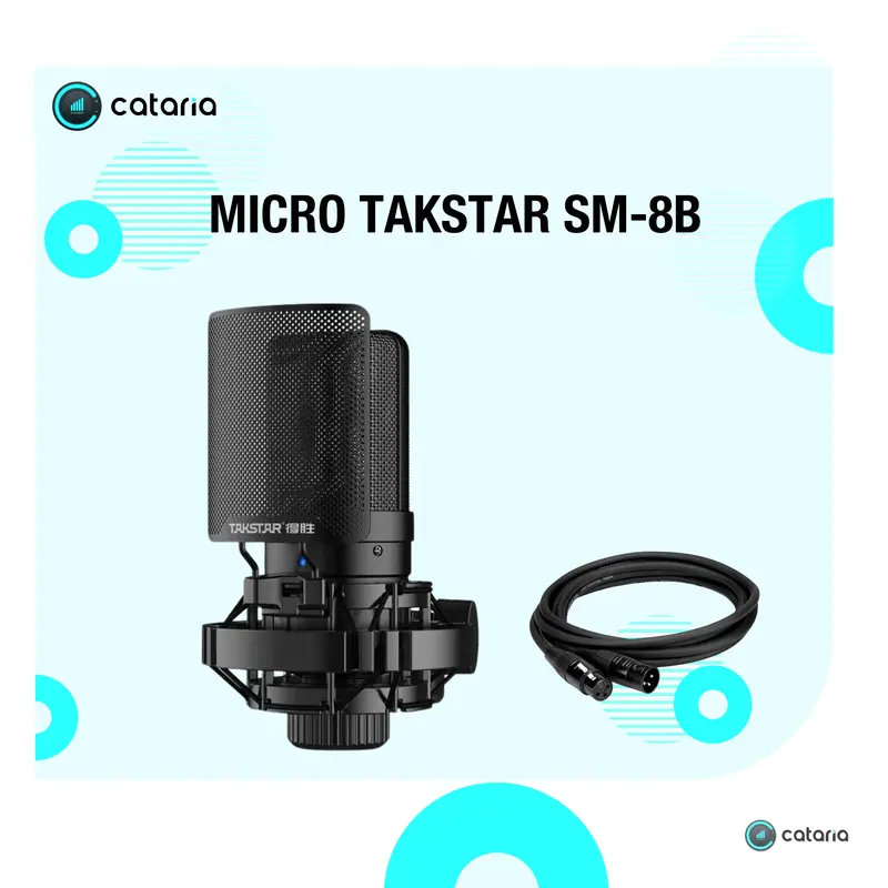 Bộ Mic Livestream Thu  âm Chuyên Nghiệp SM8B và Card M-AUDIO Tặng tai nghe , đèn live  Cataria Store 1