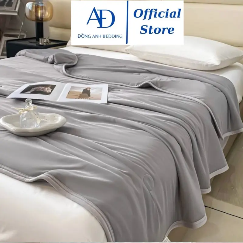 Chăn Điều Hòa Thun Lạnh Mềm Mát ĐỒNG ANH BEDDING Chăn Hè Mỏng Thoáng Điều Hoà Không Khí, Chăn Dùng Cho Gia Đình, Chăn Hè Cho Bé Dùng 4 Mùa Hàng Chuẩn Loại 1, Kích Thước 2mx2m3 0