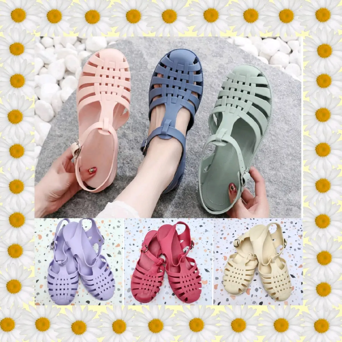 Meisha doff dewasa (34-40)/sandal wanita jelly rubber/sandal jelly couple moms and kids/ Sandal wanita viral