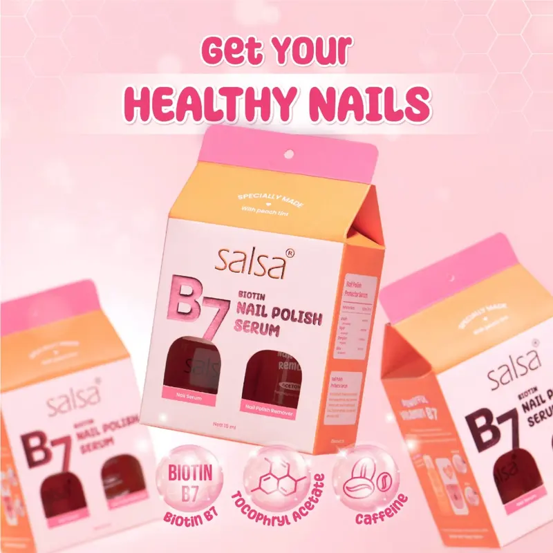 SALSA B7 Biotin Nail Polish Serum 15ml - Serum Vitamin Kuku Rusak Rapuh Nail Treatment Penumbuh & Perawatan 1