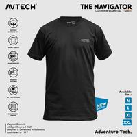 Gambar AVTECH - T-Shirt Kaos Lengan Pendek Outdoor Gunung Casual Harian Cotton Combed - THE NAVIGATOR - Hitam, M dari Avtech Adventure Technology Kota Administrasi Jakarta Timur 3 Tokopedia