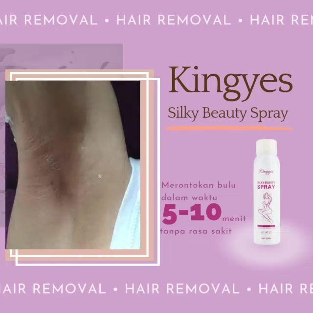 Perontok Bulu Kingyes Hair Removal Foam 150ml Spray Semprot Penghilang Bulu Ketiak Kumis Kaki Tangan Tanpa Rasa Sakit - Pencabut, Jenggot Wax 4