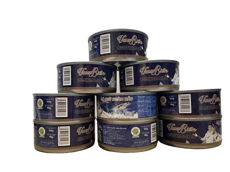 Combo 5 hộp cá ngừ ngâm dầu Vua Biển 140g (Hạn sử dụng tới năm 2027)