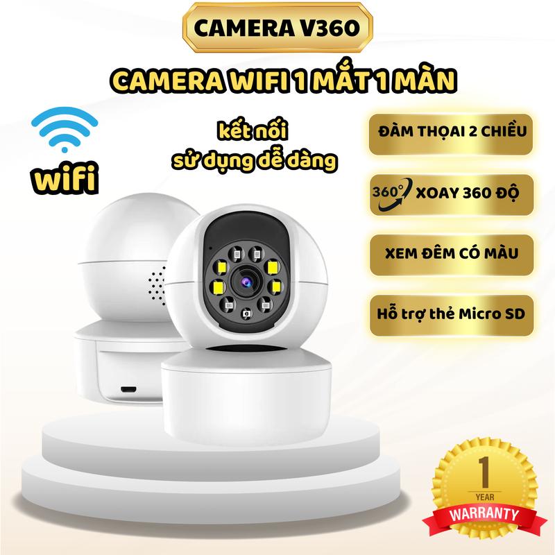  Camera Wifi 360 độ FHD 2MP 8LED phát hiện chuyển động 