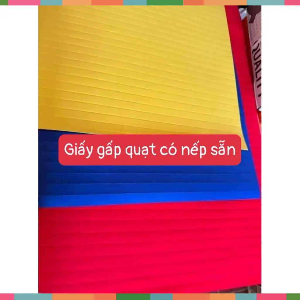 <Hỏa Tốc>Giấy Đỏ Nhung Gấp Quạt Trang Trí, Khổ 55x80cm, Có Nếp Dập Sẵn Phụ Kiện Trng Trí Tết 2025