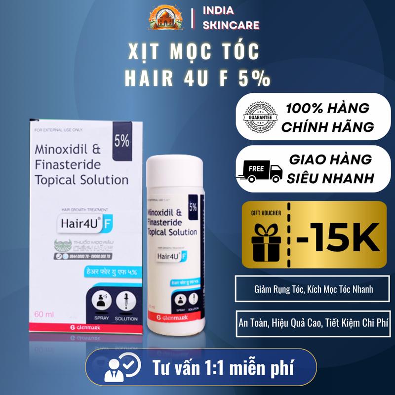  Serum Mọc Tóc Hair4U F 5% Minoxidil + Finasteride Bản Cải Tiến 60ml 
