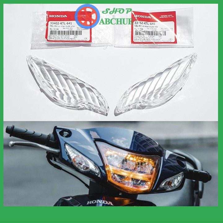  Nắp Đèn Xi Nhan Trước Wave 100 Wave 110 Nhựa Trong Chính Hãng Honda 