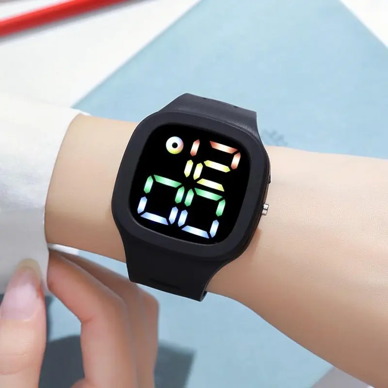 [ Beli 1 Dapat 2 ] Jam Tangan LED Pria Wanita Rubber Fashion Couple Digital 1