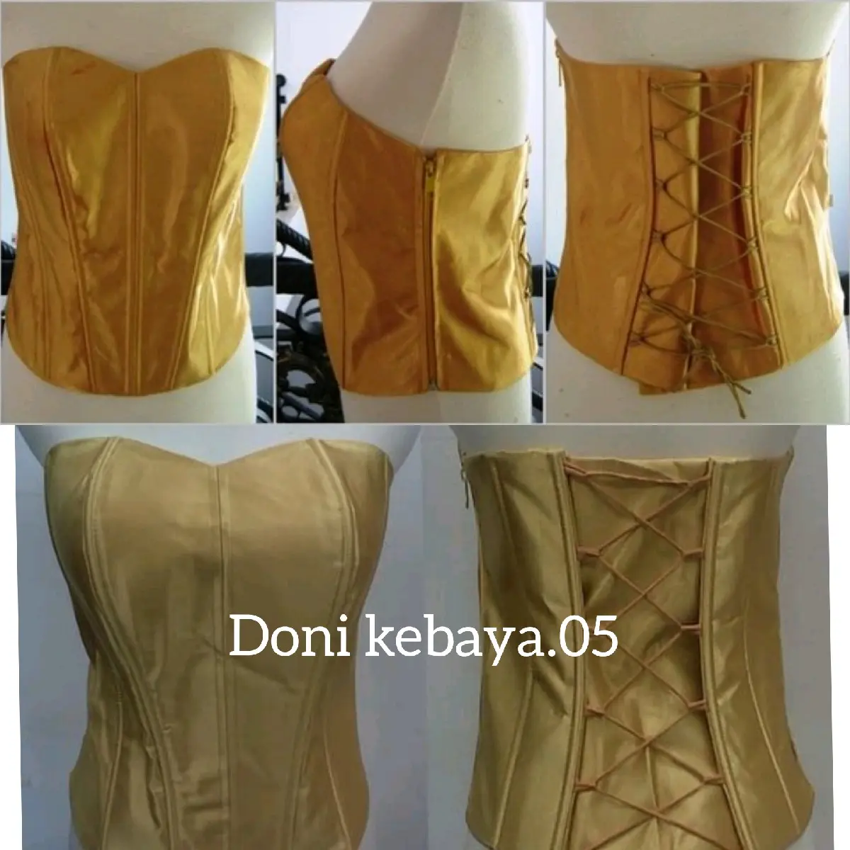 longtorso satin dalaman wanita kemben kebaya
