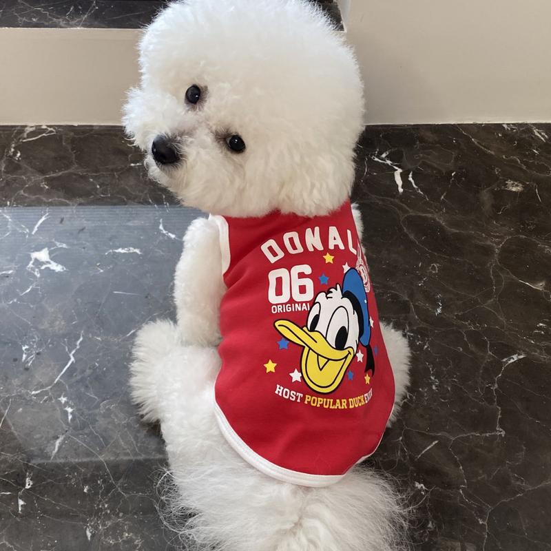 Product Introduction of Spring and Summer Puppy Dog Pet Clothes Cat Vest Pomeranian/Bichon Frise Teddy Schnauzer Handsome Thin Small Dog 13