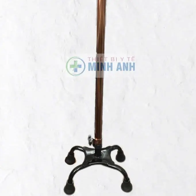 Gậy chống 4 chân cao cấp , phun sơn tĩnh điên, chống trơn trượt 1