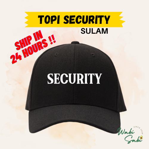 TOPI SECURITY Sulam Cap With Embroidery Wording SECURITY Top - TikTok ...