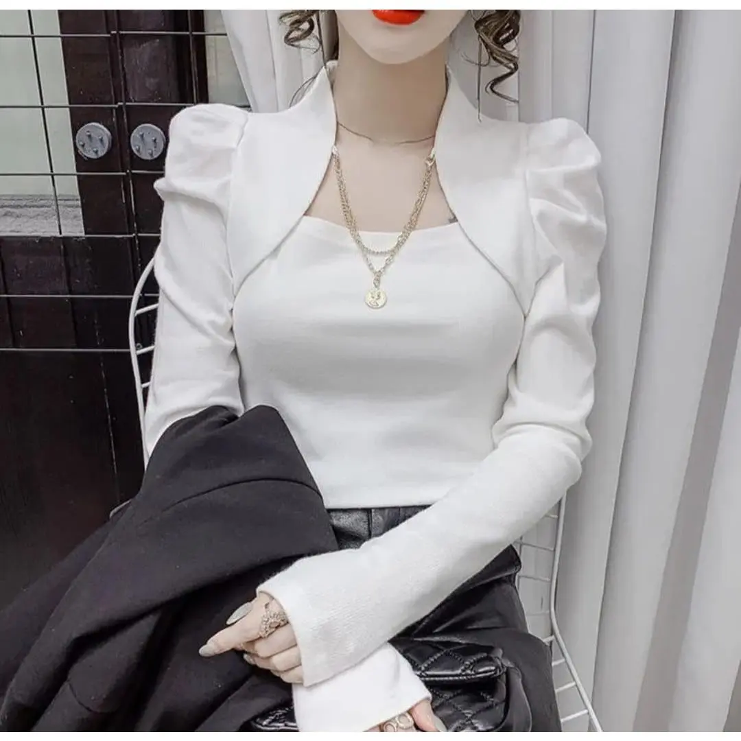 ATASAN BLUS KOREAN TANGAN PANJANG 66 /TERBARU/KOREA/BANGKOK/UKURAN FIT M DAN L
