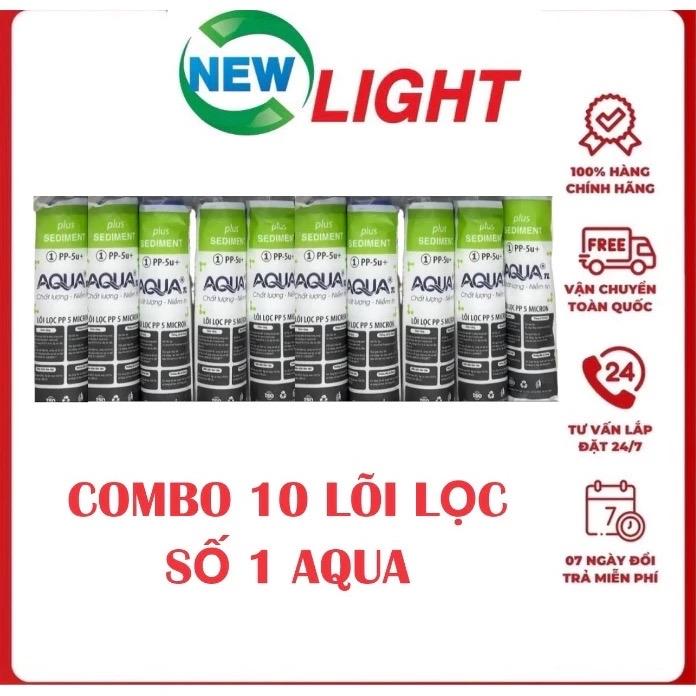 Combo 5-10 lõi lọc nước số 1 Aqua - Bộ lọc nước chính hãng