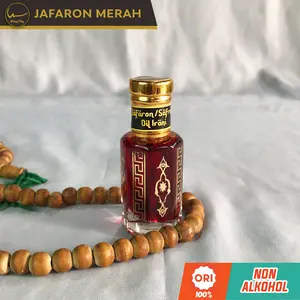 Minyak Wangi Jafaron Merah Asli - Jafaron Oil Irani Parfum Ibadah wangi Tahan lama Non Alkohol