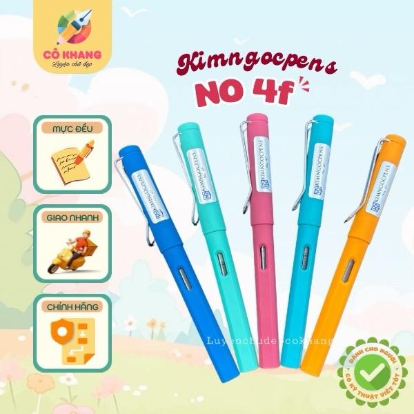 Bút máy Kimngocpens KP 04F No4F ngòi lá tre thanh đậm bút luyện chữ đẹp bút luyện calligraphy bút mực