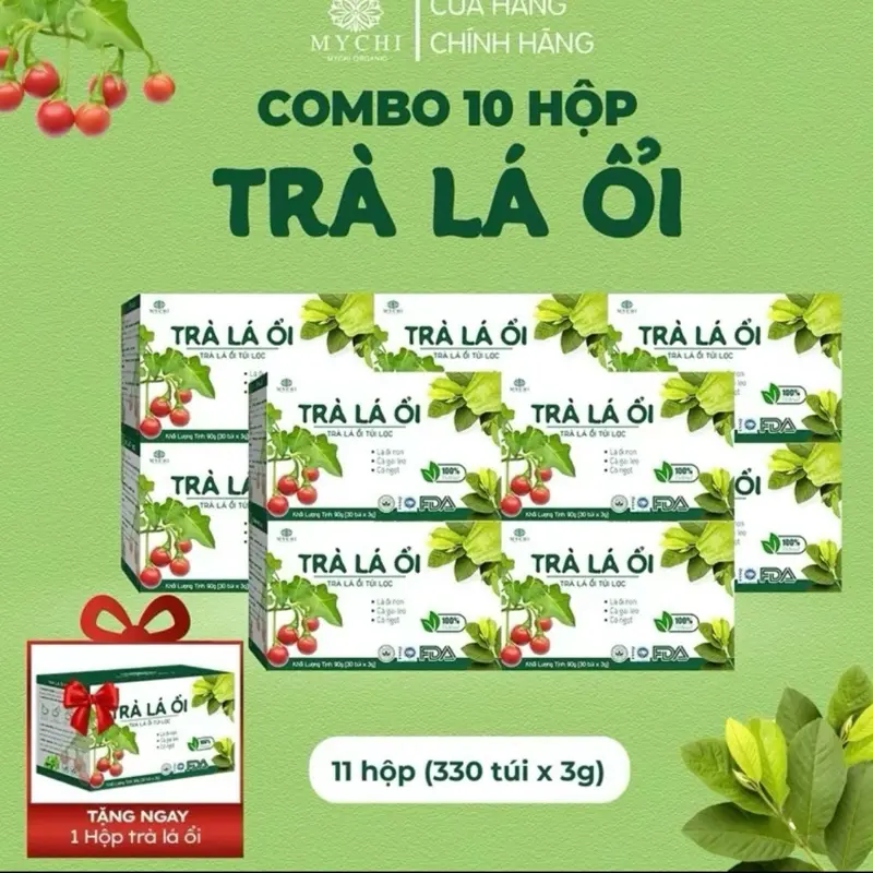 Combo 10h trà ổi Mychi ( tặng 1 hộp )