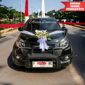 BUNGA MOBIL PENGANTIN / KAP MOBIL PENGANTEN / PITA MOBIL PENGANTIN / BUNGA MOBIL PENGANTIN MEWAH / PERNIKAHAN WEDDING CAR / TILE KARANGAN / BUNGA HIAS MOBIL MURAH CANTIK DEKORASI MOBIL AVANZA RUSH FORTUNER CRV  JAZZ ARISCA193VZ Biru