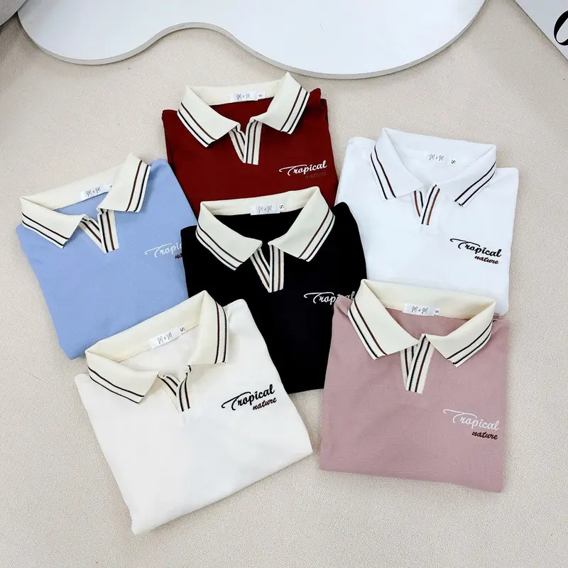 P7 polo nữ nhiều mầu , đơn giản lịch sự , thanh lịch ,dễ phối đồ , chất liệu conton lỗ nhỏ thoáng khí 7