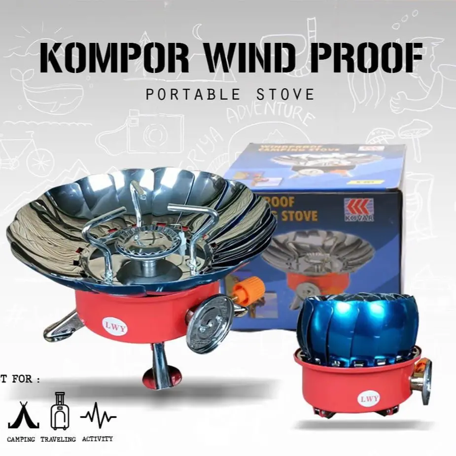 Kompor bunga / kompor camping tahan angin